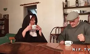 french nun anal man  ...